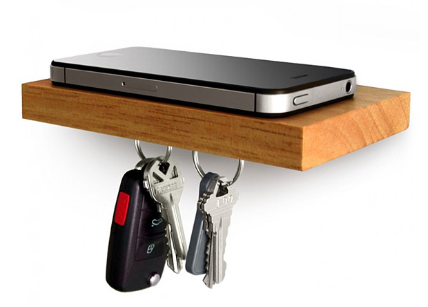 wood plank shelf